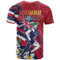 Hawaii Runner-Kakau Art with Lei and Plumeria T Shirt