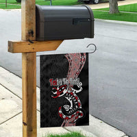 Aotearoa Toitu Te Tiriti Taniko Garden Flag Maori Taniwha Haka - Honour the Treaty