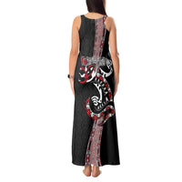 Aotearoa Toitu Te Tiriti Taniko Tank Maxi Dress Maori Taniwha Haka - Honour the Treaty