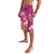 Hawaiian Lei Turtle and Plumeria Lavalava Polynerian Art Tattoo-Plum Pink Color