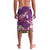 Hawaiian Lei Turtle and Plumeria Lavalava Polynerian Art Tattoo-Mauve Color