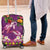 Hawaiian Lei Turtle and Plumeria Luggage Cover Polynerian Art Tattoo-Mauve Color