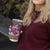Hawaiian Lei Turtle and Plumeria Tumbler Cup Polynerian Art Tattoo-Mauve Color