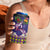 Hawaiian Lei Turtle and Plumeria 4 in 1 Can Cooler Tumbler Polynerian Art Tattoo-Navy Color