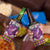 Hawaiian Plumeria and Humpback Whales 4 in 1 Can Cooler Tumbler Polynerian Art Tattoo-Mauve Color