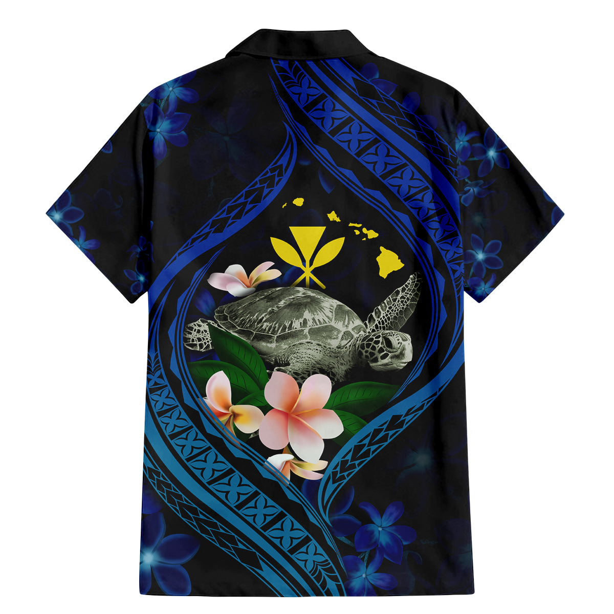 Hawaii Turtle Plumeria Flower Fanciful Family Matching Mermaid Dress and Hawaiian Shirt LT03 - Polynesian Pride