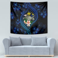 Hawaii Turtle Plumeria Flower Fanciful Tapestry