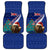 New Zealand Christmas Car Mats Kiwi Bird Santa and Silver Fern Funny Haka Dance