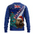 New Zealand Christmas Ugly Christmas Sweater Kiwi Bird Santa and Silver Fern Funny Haka Dance