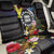 Cook Islands Independence Day Back Car Seat Cover Maroro and Kakaia with Hibiscus Flower Polynesian Pattern