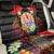 French Polynesia Bastille Day Back Car Seat Cover Tiare Flower and National Seal Polynesian Pattern