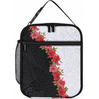 Hawaii Red Hibiscus Flowers Lunch Bag