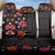 Hawaii Hibiscus and Plumeria Flowers Back Car Seat Cover Tapa Tribal Pattern Half Style Colorful Mode