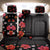 Hawaii Hibiscus and Plumeria Flowers Back Car Seat Cover Tapa Tribal Pattern Half Style Colorful Mode