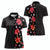 Hawaii Hibiscus and Plumeria Flowers Women Polo Shirt Tapa Tribal Pattern Half Style Colorful Mode