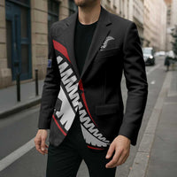 New Zealand Rugby Custom Blazer Sporty Silver Fern Shape with Maori Tattoos LT03 - Polynesian Pride
