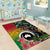 Vanuatu and Australia Together Area Rug Kangaroo with Pig Tusk Indigenous Pattern