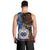 Samoa and Australia Together Men Tank Top Kangaroo and Tribal Hibiscus Aboriginal Pattern