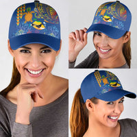 Hawaii Ocean Classic Cap Pineapple Turtle and Mango Reef Triggerfish and Kakau Tattoo LT03 - Polynesian Pride
