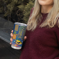 Hawaii Ocean Tumbler Cup Pineapple Turtle and Mango Reef Triggerfish and Kakau Tattoo LT03 - Polynesian Pride