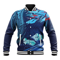 Personalized Hawaii Swimming Baseball Jacket Tribal Sporty Style LT03 Unisex Multicolor - Polynesian Pride