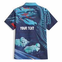 Personalized Hawaii Swimming Hawaiian Shirt Tribal Sporty Style LT03 - Polynesian Pride