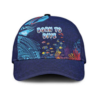 Hawaii Diving Classic Cap Tribal Pattern with Ocean Floor LT03 Universal Fit Multicolor - Polynesian Pride