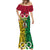 Vanuatu Mermaid Dress Pig Tusk Mix Maori Pattern and Namele Leaf LT03 - Polynesian Pride