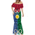 Personalised Vanuatu Shefa Province Mermaid Dress Pig Tusk Mix Maori Pattern and Namele Leaf LT03 - Polynesian Pride