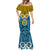 Vanuatu Sanma Province Mermaid Dress Pig Tusk Mix Maori Pattern and Namele Leaf LT03 - Polynesian Pride