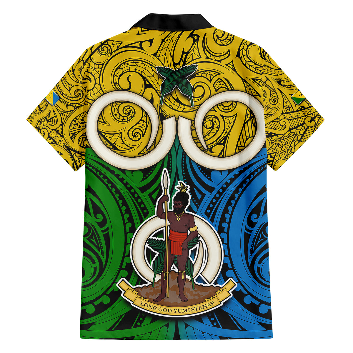 Vanuatu Malampa Province Family Matching Summer Maxi Dress and Hawaiian Shirt Pig Tusk Mix Maori Pattern and Namele Leaf LT03 - Polynesian Pride