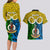 Personalised Vanuatu Malampa Province Couples Matching Long Sleeve Bodycon Dress and Hawaiian Shirt Pig Tusk Mix Maori Pattern and Namele Leaf LT03 - Polynesian Pride