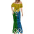 Personalised Vanuatu Malampa Province Mermaid Dress Pig Tusk Mix Maori Pattern and Namele Leaf LT03 - Polynesian Pride