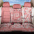 Hawaii Kauai Island Back Car Seat Cover Hibiscus Pattern Seamless Tribal Simple Pink Pastel