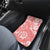 Hawaii Kauai Island Car Mats Hibiscus Pattern Seamless Tribal Simple Pink Pastel LT03 - Polynesian Pride