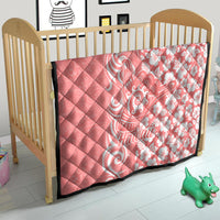 Hawaii Kauai Island Quilt Hibiscus Pattern Seamless Tribal Simple Pink Pastel LT03 - Polynesian Pride