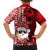 Custom Mele Kalikimaka Hawaii Christmas Family Matching Off Shoulder Long Sleeve Dress and Hawaiian Shirt Santa Claus Kakau Tribal Mix Polynesia Tattoo LT03 - Polynesian Pride