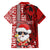 Custom Mele Kalikimaka Hawaii Christmas Family Matching Off Shoulder Long Sleeve Dress and Hawaiian Shirt Santa Claus Kakau Tribal Mix Polynesia Tattoo LT03 - Polynesian Pride