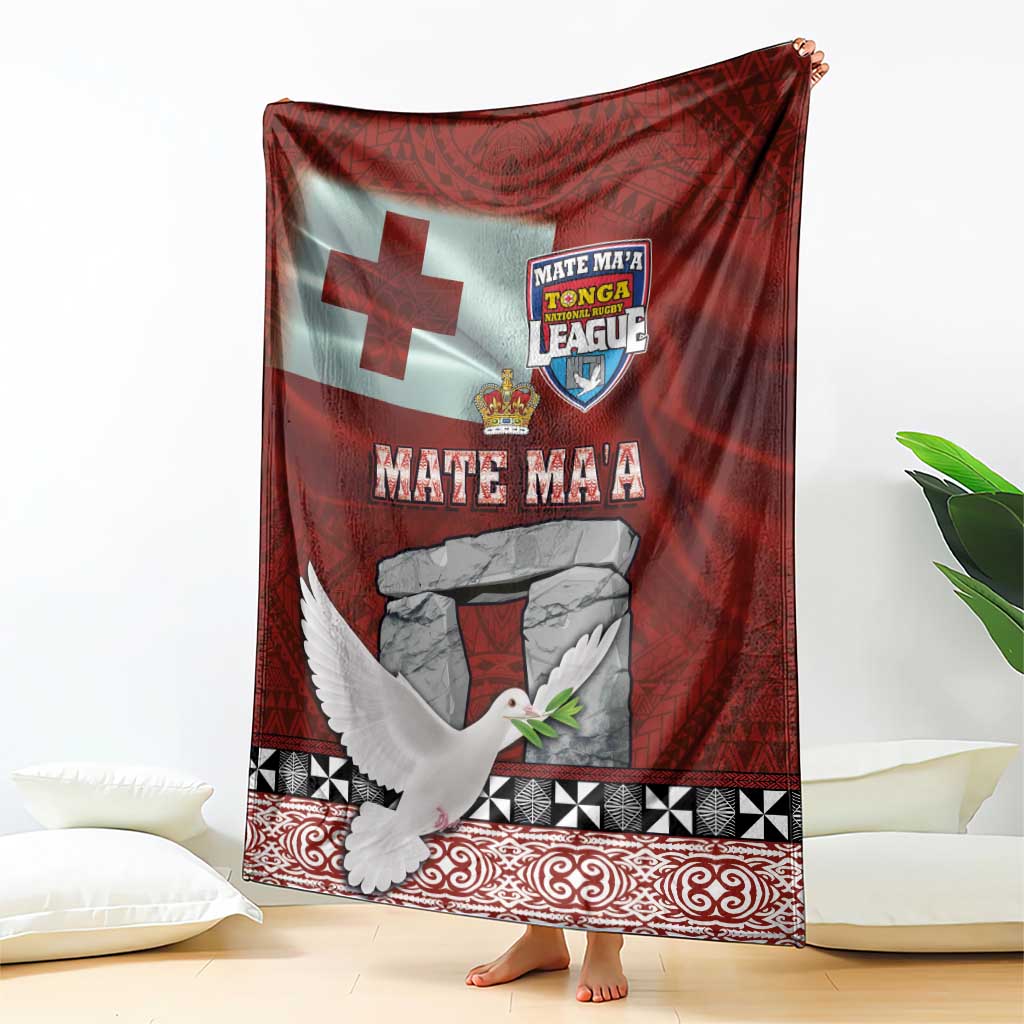 Mate Ma'a Tonga Blanket Haʻamonga ʻa Maui and White Dove - Tongan Kupesi Ngatu