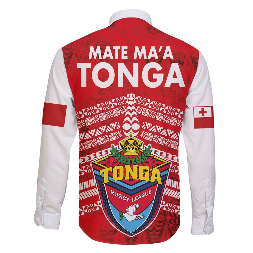 Mate Ma'a Tonga Family Matching Tank Maxi Dress and Hawaiian Shirt Douple White Dove and Kupesi Ngatu Art Tattoo