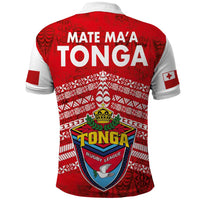 Mate Ma'a Tonga Polo Shirt - Double White Dove and Kupesi Ngatu Art Tattoo LT03 - Polynesian Pride