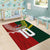 Custom Mate Ma'a Tonga and Australia Kangaroo Area Rug Nation Seal with Mascot Aboriginal and Tongan Kupesi Ngatu Art