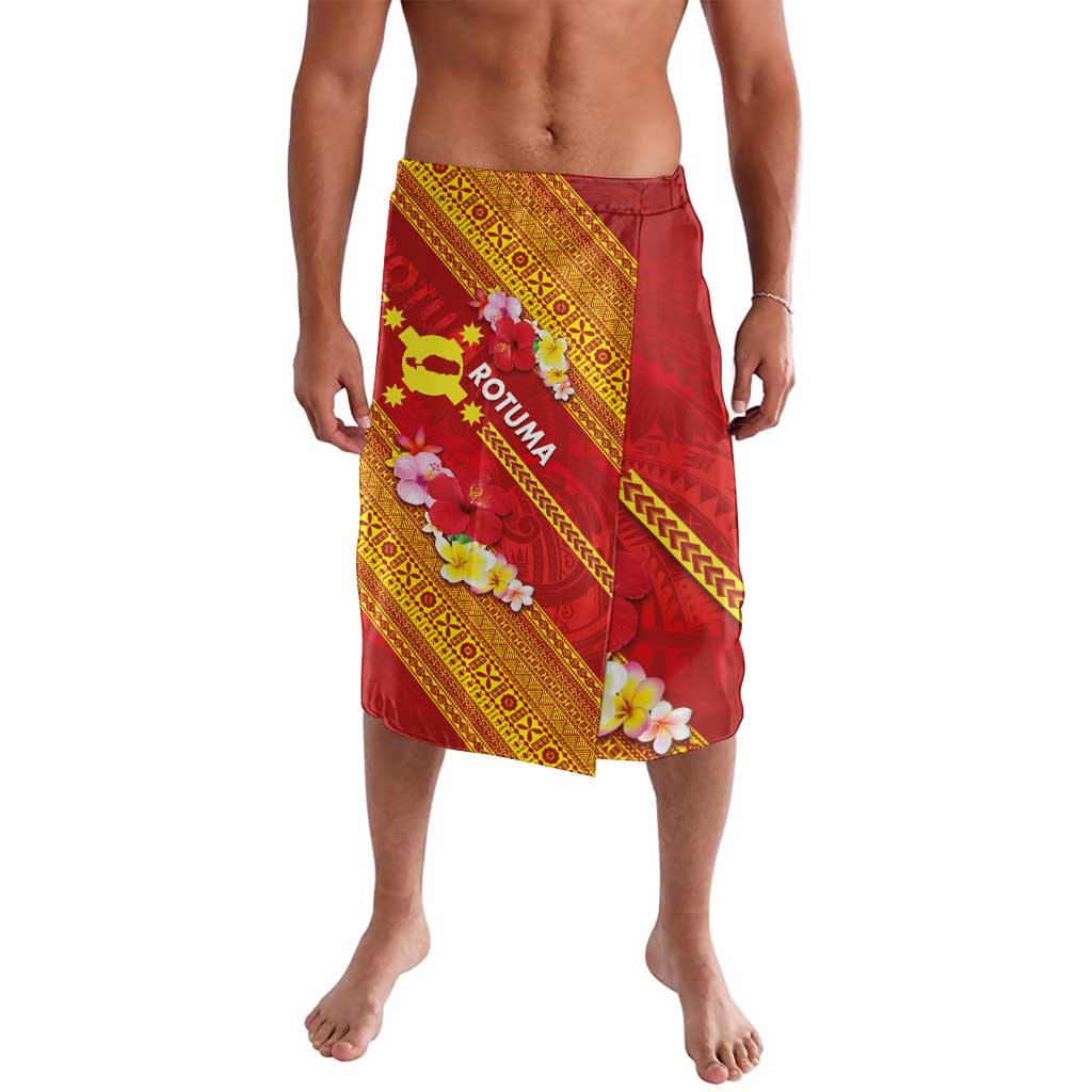 Rotuma Island Lavalava Fijian Tapa with Polynesian Art and Hibiscus