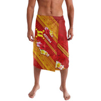 Rotuma Island Lavalava Fijian Tapa with Polynesian Art and Hibiscus