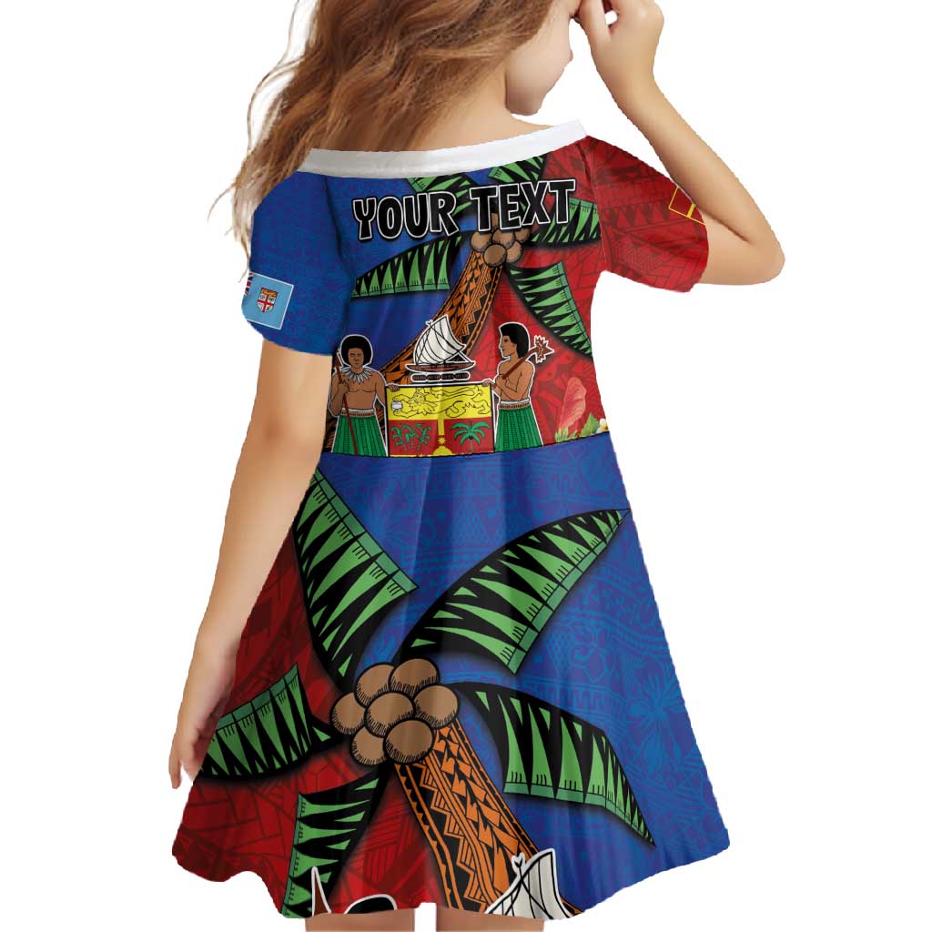 Personalised Fiji and Rotuma Together Family Matching Mermaid Dress and Hawaiian Shirt Fjian Masi and Pacific Pattern Mix Culture