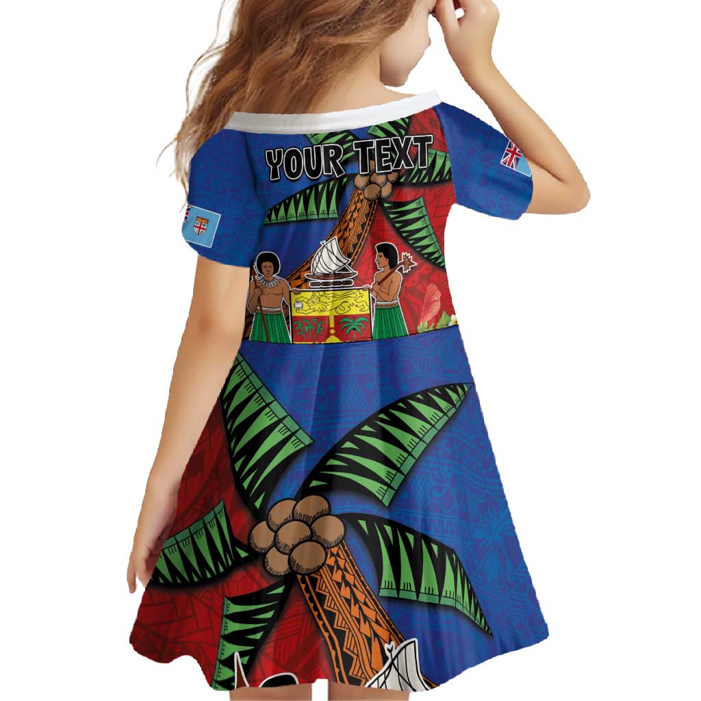 Personalised Fiji and Rotuma Together Family Matching Off Shoulder Maxi Dress and Hawaiian Shirt Fjian Masi and Pacific Pattern Mix Culture