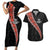 Custom New Zealand Rugby Couples Matching Short Sleeve Bodycon Dress and Hawaiian Shirt Maori and Silver Fern Half Style