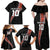 Custom New Zealand Rugby Family Matching Off Shoulder Maxi Dress and Hawaiian Shirt Maori and Silver Fern Half Style