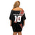 Custom New Zealand Rugby Off Shoulder Short Dress Maori and Silver Fern Half Style