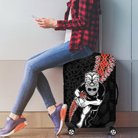 New Zealand Maori Warrior Rugby Luggage Cover Maori and Silver Fern Half Style